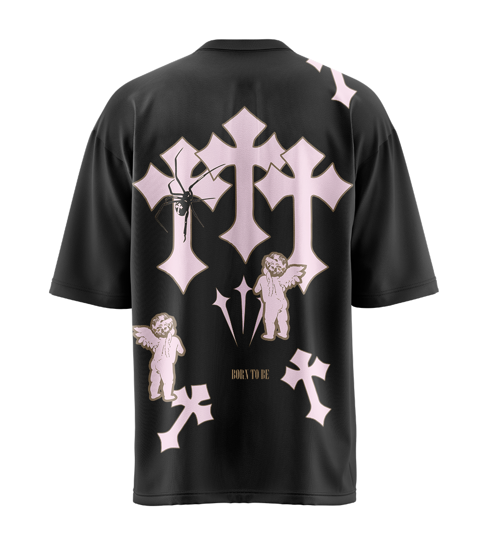 CAMISETA NEGRA SUPERANGELSSSTARSSS