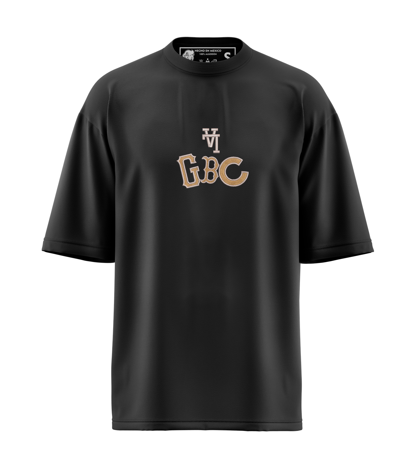 CAMISETA NEGRA LA GBC GOLD CLASSIC