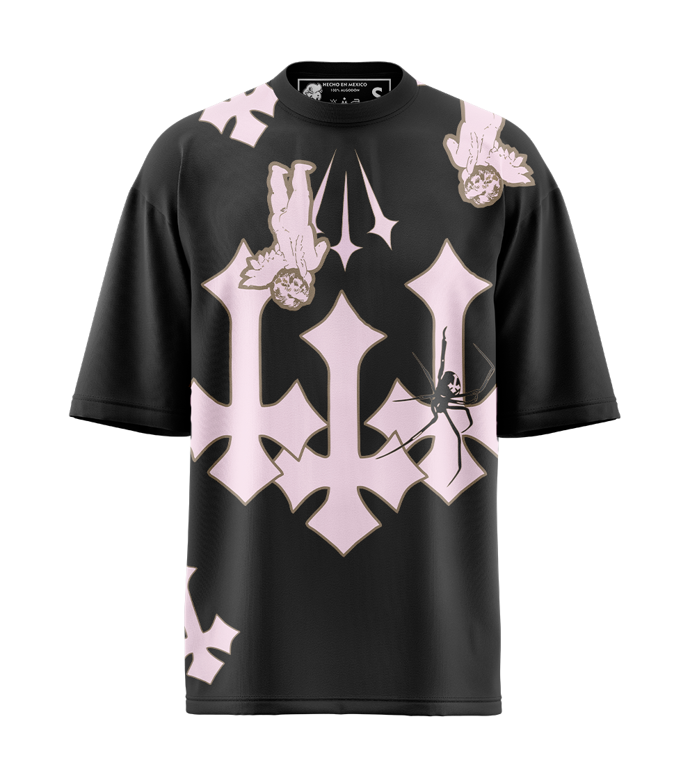 CAMISETA NEGRA SUPERANGELSSSTARSSS