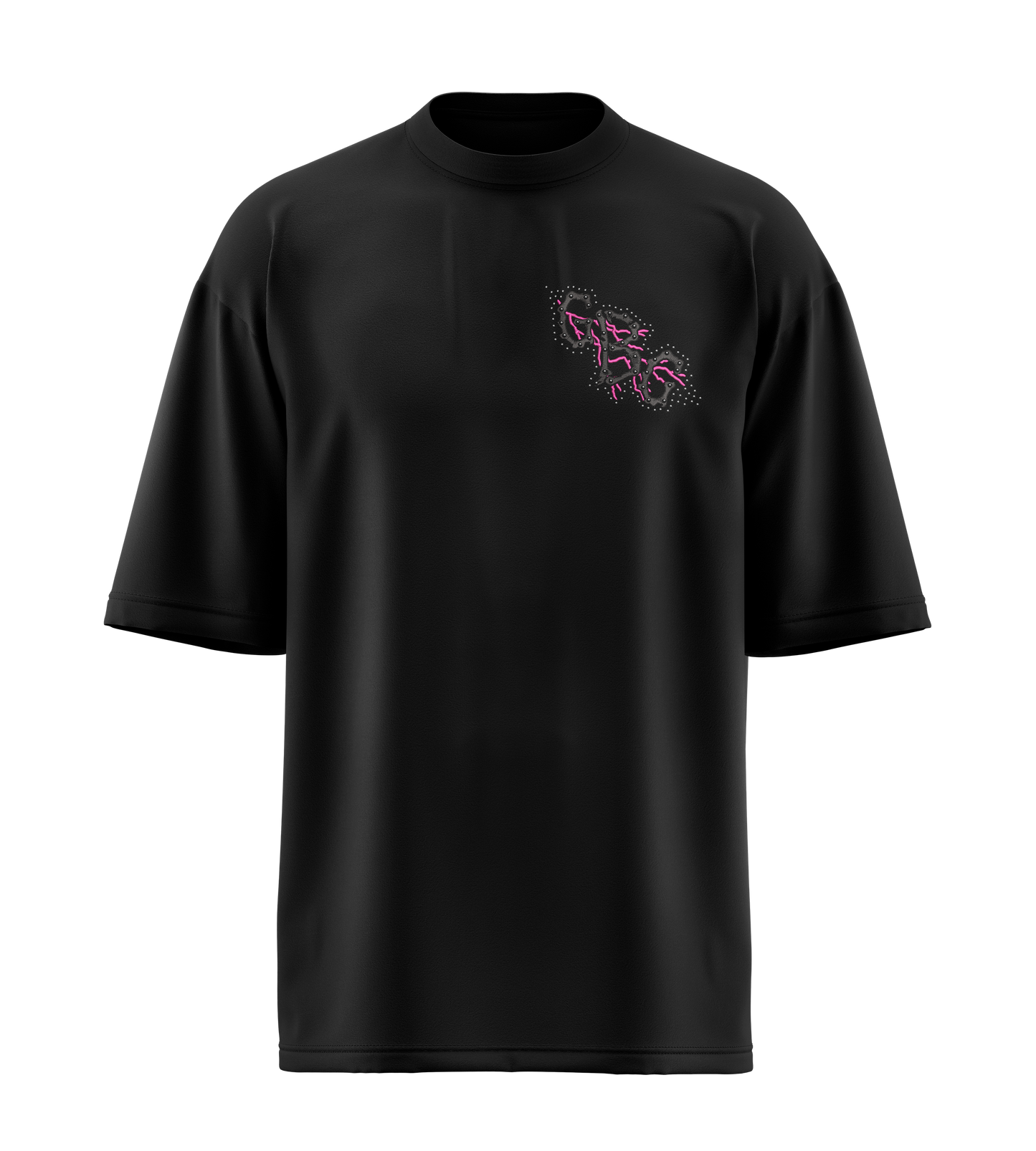CAMISETA NEGRA GBC GEM BONES