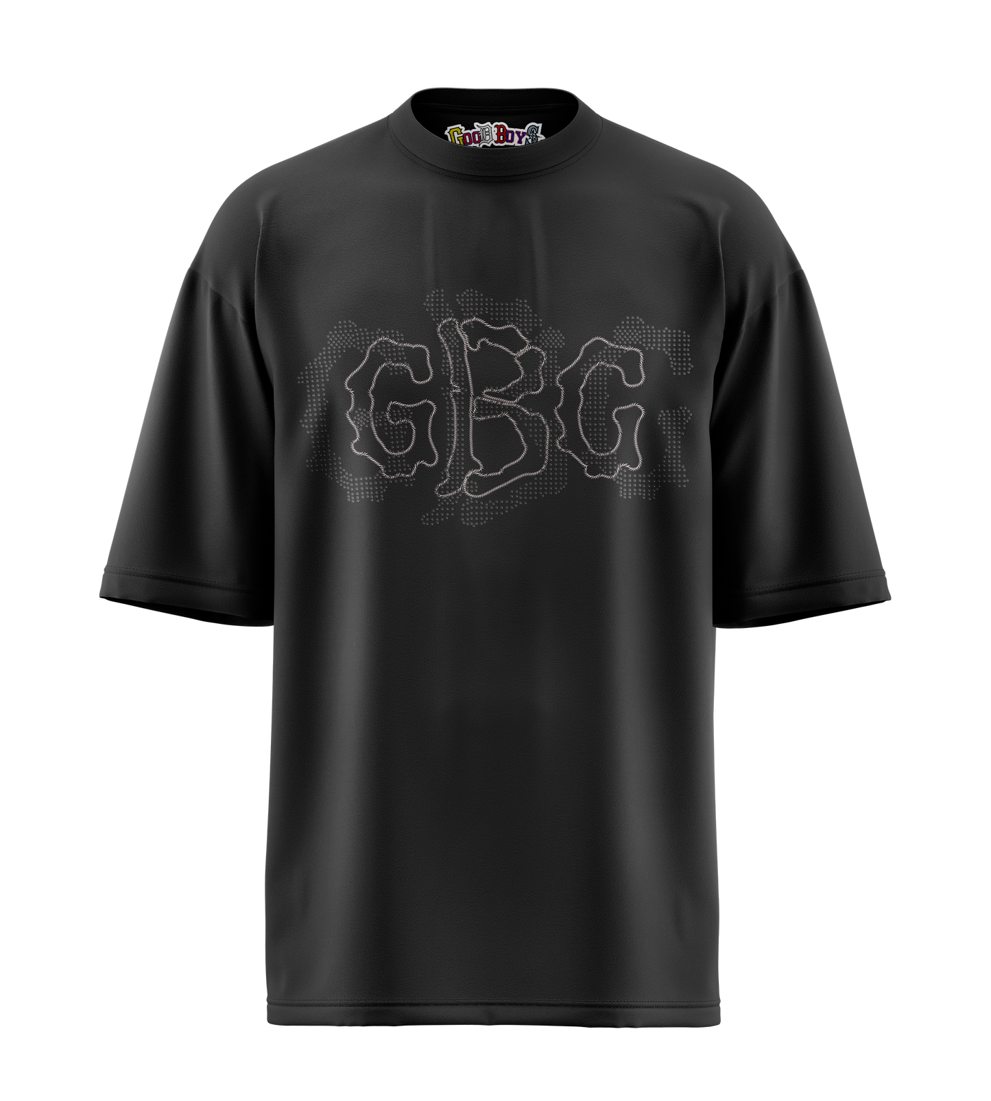 CAMISETA NEGRA GBC REFLECTIVE RIHESTONES