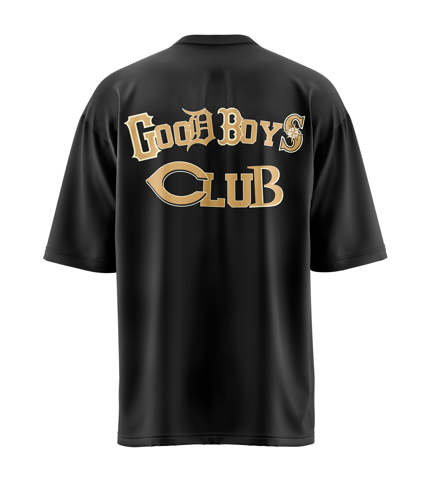 CAMISETA NEGRA LA GBC GOLD CLASSIC