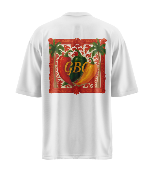 CAMISETA BLANCA GBC SPICY MEXICAN CHILE